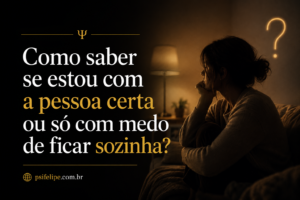 Como saber se estou com a pessoa certa ou só com medo de ficar sozinha?